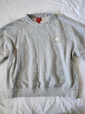 GUESS Light Gray Crewneck Sweater - Women
